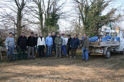 Une partie des équipes à Saint Didier 16 février 2008